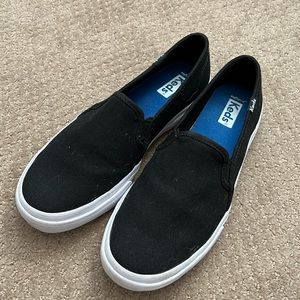 KEDS Double Decker Canvas Slip On Sneaker, soft terra sole, size 6.5 W, LIKE NEW